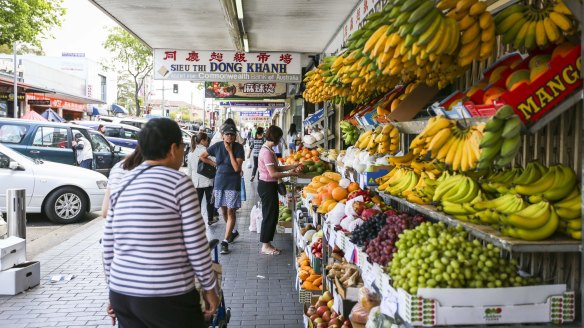 Cabramatta is filled with bustling grocers, fresh food markets and restaurants. 