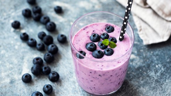 Make your own smoothies with yoghurt and fresh or frozen berries.