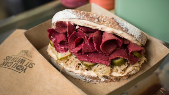 Smith & Deli's plant-based sandwiches, such as its reuben, will remain.