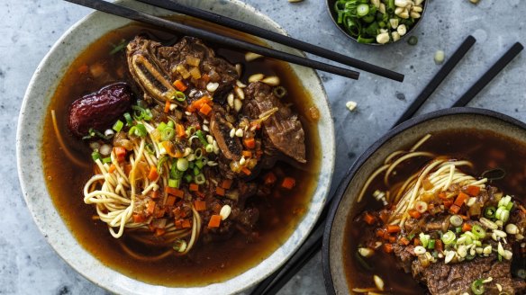 If you like the sound of Gilmore's Korean noodle soup, try Neil Perry's Korean-style braised beef short ribs with broth and noodles (