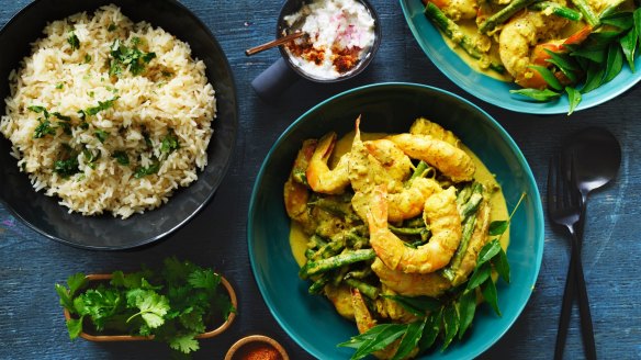 Serve with Neil Perry's Sri Lankan prawn curry. 