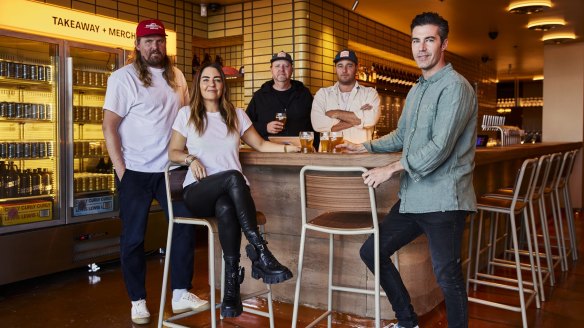 The team behind Bondi brewery bar and restaurant Curly Lewis, bringing locally-made beer to the beachside strip.