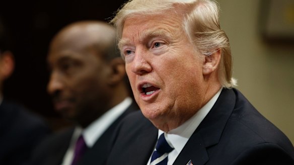 Words such as "commitment", "extreme vetting", "discriminatory" and "terrorist" will ultimately mean what US President Donald Trump chooses them to mean. 