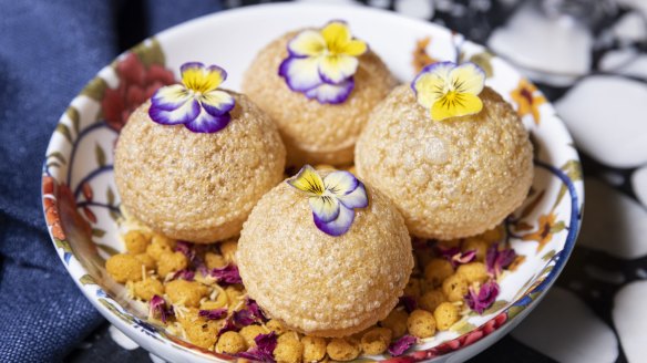 Tequila-filled "boozy balls".