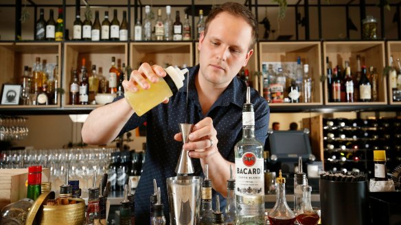 Good mix: Asher Spitz is known for his amazing cocktails.