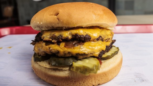 Slim's is all about the simpler burger rather than the big-as-a-beef beehive.