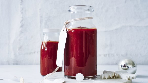Smoky tomato sauce.