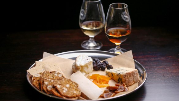 European-style bar snacks at the Melbourne Whisky Room.