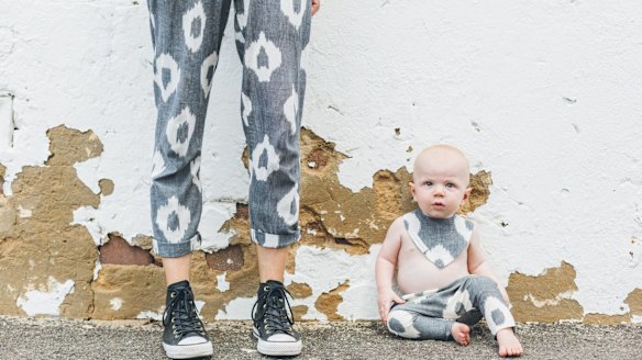  Carlie Ballard's Baby range uses the same organic hand-woven cotton as her womenswear line.
