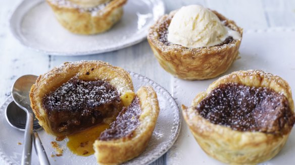 Rum, raisin and butter tarts.