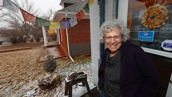 Vicki Tosher, a breast cancer patient, at home in the south Denver suburb of Englewood, Colorado. She likes her subsidised Obamacare health plan and is concerned by Republican efforts to scuttle the coverage. 