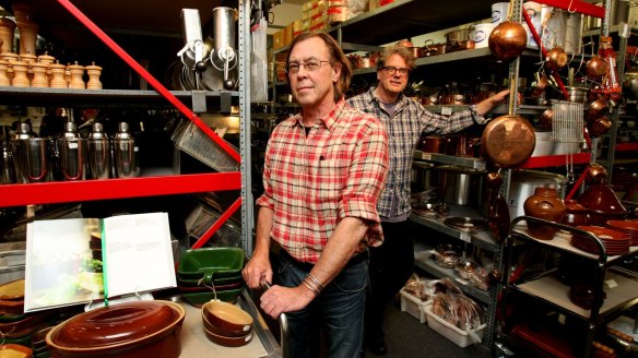 David Furley (left) and Christopher Hazell are calling time on the Chefs Warehouse in Surry Hills.