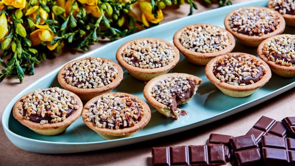 The 10-centimetre tarts come in chocolate as well as cheese flavours.