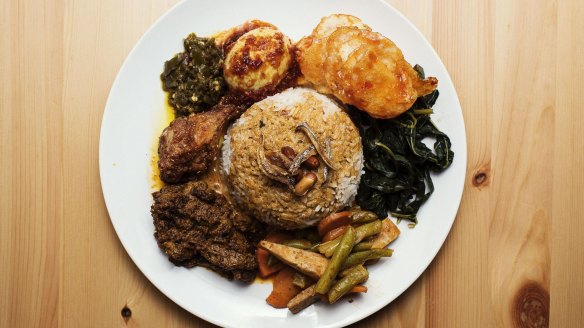 Nasi padang at Medan Ciak in Surry Hills.