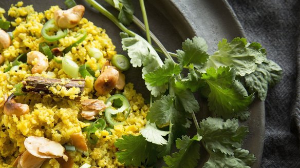 Light and steamy: Devotees of cauliflower rice say it's heaven for those who can't eat grains.