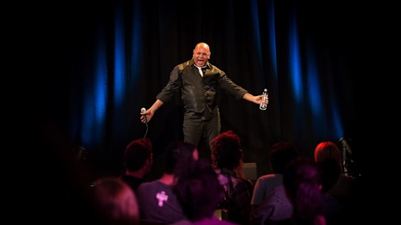 Kevin Kropinyeri performing in Stand Up at Bella Union on SBS2.