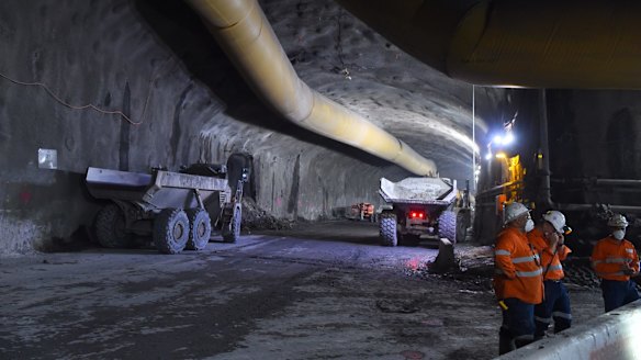 Infrastructure projects like the M4 Westconnex in Sydney are driving the jobs boom, say economists