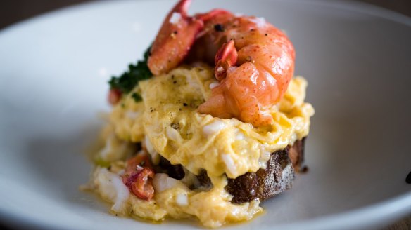 Marron scrambled eggs.