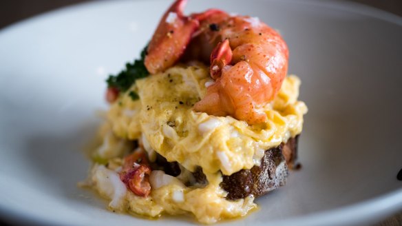 Marron scrambled eggs.