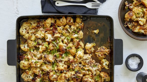 Cauliflower cheese meets poutine.