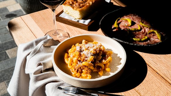 Rigatoni with pork and veal ragu from Little Red Robin. 