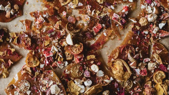 Bushfood brittle is easy to make in a home kitchen and great for gifts.