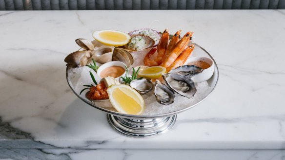 Golden age of dining: The seafood platter from Rothwell's Bar & Grill in Brisbane.