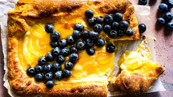 This brioche slab is like a fluffy, buttery pillow.