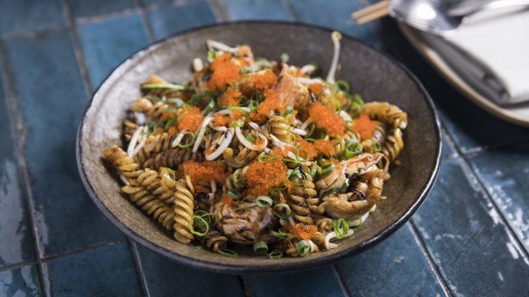 Lilymu's wok-fried fusilli with XO sauce.