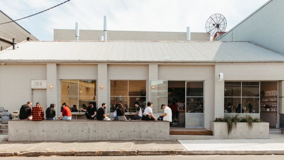 It's coffee, coffee or coffee on the menu at this clean-lined, minimalist roastery cafe.