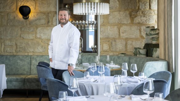 Chef Scott Pickett in Audrey's restaurant at the Continental Hotel in Sorrento.
