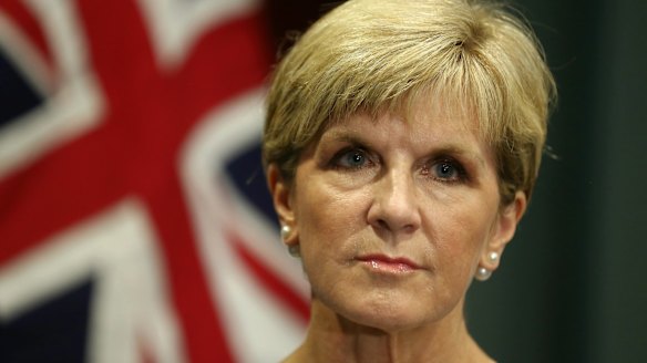 Foreign Minister Julie Bishop