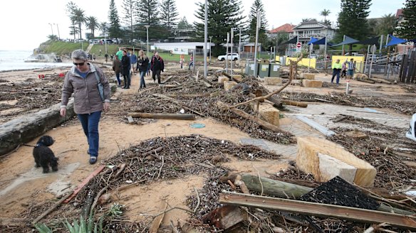 Clean up has started after the storm. 
