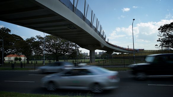 Under scrutiny: The Albert "Tibby" Cotter Walkway over Anzac Parade.