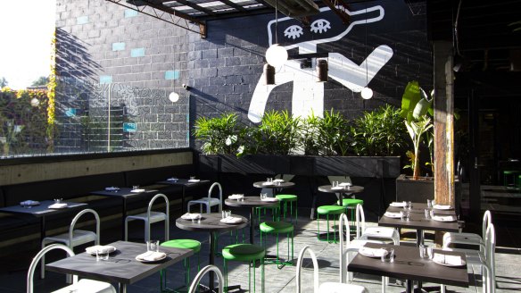 The Cappo Sociale terrace within the rebranded Hotel Fitzroy.
