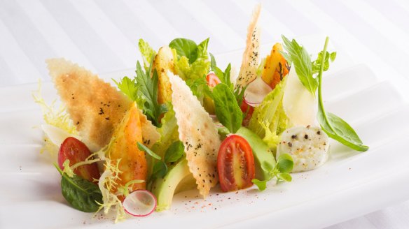 A salad from Restaurant Joel Robuchon in Monte Carlo, Monaco.