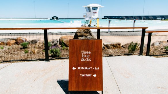 Surf's up at Three Blue Ducks in Tullamarine.