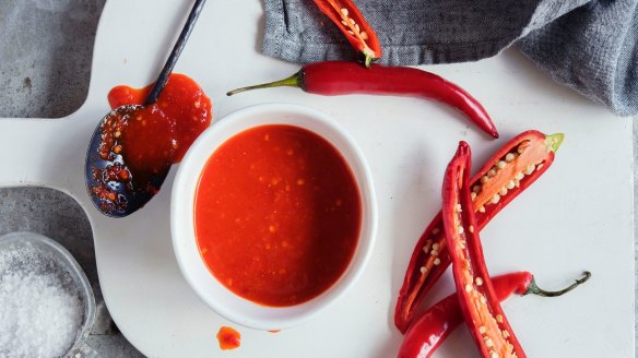 Hot stuff: the Blue Ducks' homemade sriracha.