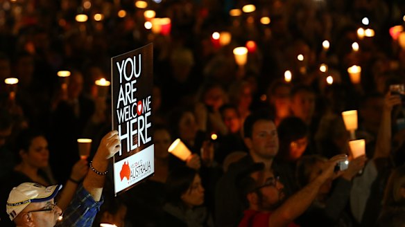 Moving display of solidarity: Light The Dark Sydney brought nearly 10,000 people together to call for change on Australia's refugee policy.