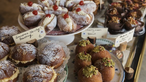 Cherry Moon's counter brims with baked treats.