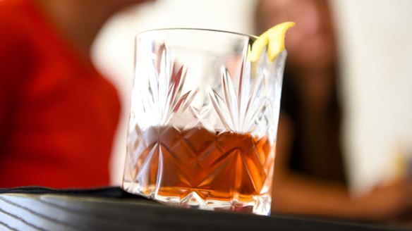 Mills' elegant Vieux Carre cocktail.