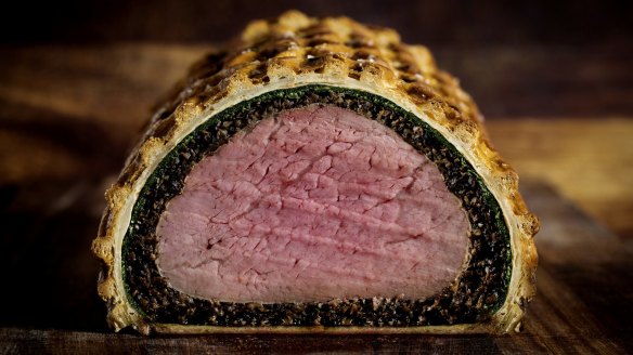 Beef Wellington as it should be at Holborn Dining Room, London.