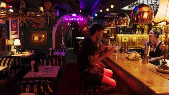 La Farmacia is a taco and margarita joint hidden behind a sandwich shop in Darlinghurst. 