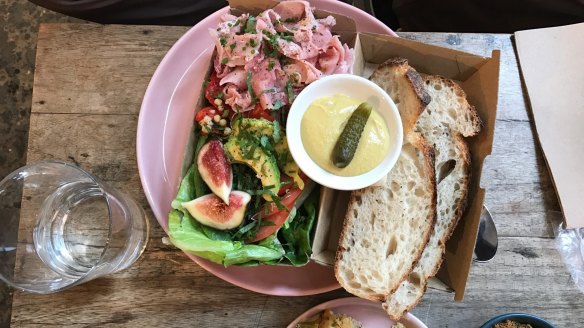 An open ham sandwich from Bread &amp; Circus.