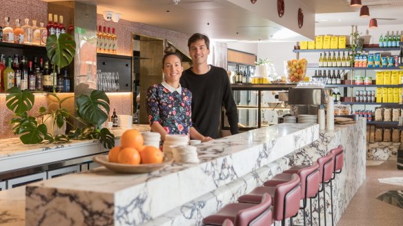 Siblings Katie and Michael McCormack at their new Fitzroy North eatery, Lagotto.