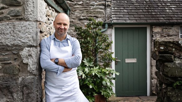 Chef Simon Rogan at L'Enclume in the village of Cartmel in the north of England.