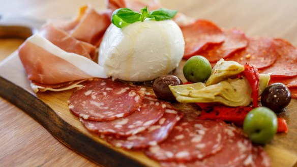 Start with an antipasto board to share.