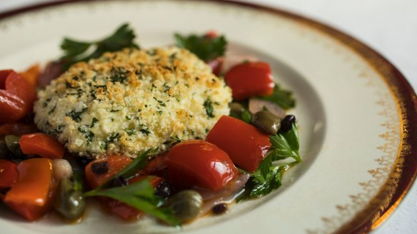 The crumbed goat's cheese and red peppers is simple and fresh.