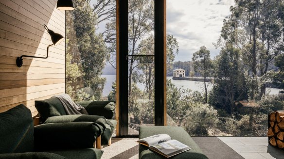 The private retreat at Pumphouse Point gives you plenty of reasons to stay inside.