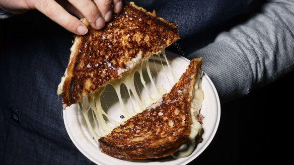 Maker and Monger's All American cheese toastie.